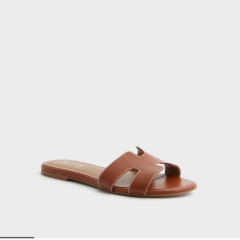 French Sole Alibi Sandal Cognac Leather size 6 sandal